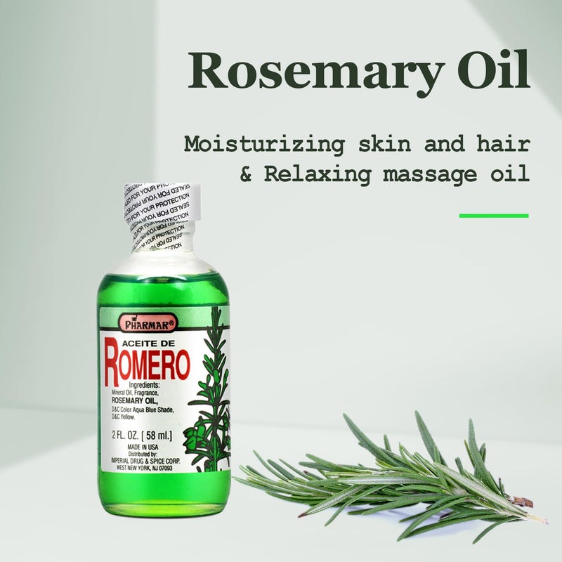 Pharmark Aceite De Romero 2 Oz. Rosemary Oil 2-PACK Pharmark - Image 2